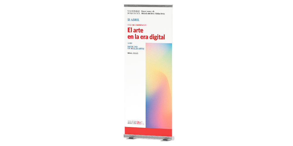 Plantilla de roll-up para una actividad de Departamentos de la Universidad de Salamanca